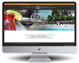 Realizzazione Sito Web: Coc Drink & Coc Beach | <a href="http://www.coc-drink.com/" target="_blank">link al sito web</a>